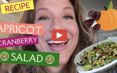 [new video] 🎥 Apricot Cranberry Salad Recipe — Best Dressing Ever! 🥥
